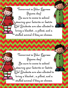 Pajama Day Reminder by Mrs Kirkman's Kindergarten | TpT