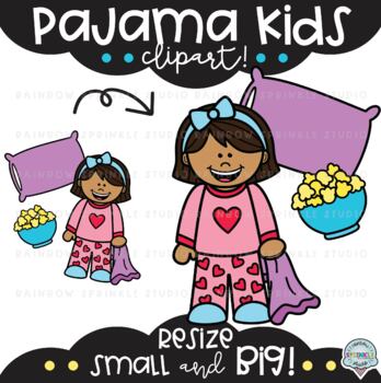 pajama clip art free kids
