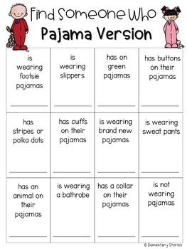 pajama day by second grade stories teachers pay teachers