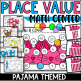 Pajama Day Place Value Math Mats Flip and Cover Tens and O