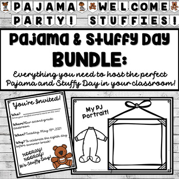 Preview of Pajama and Stuffed Animal Day Activities BUNDLE