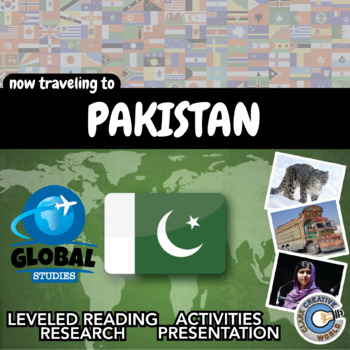Preview of Pakistan - Global Studies - Leveled Reading, Activities, Slides & Digital INB