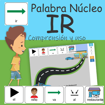 Preview of Palabra Núcleo "IR" Comunicación Asistida. Comprensión y uso– Digital, no print.