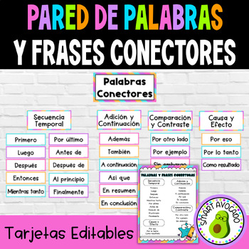 Preview of Palabras Conectores y de Transición - Spanish Transition Words, Escritura