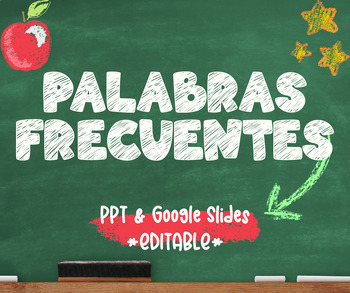 Preview of Palabras Frecuentes | Spanish sight words | EDITABLE
