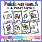 Palabras con A Picture Cards