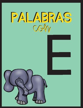 Preview of Palabras con E / Words that Start with E in Spanish