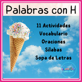 Palabras con Letra H/ Spanish Activities with the letter H