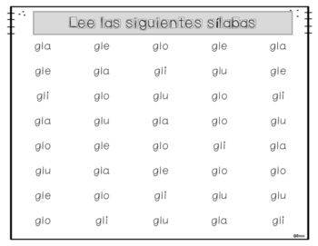 Palabras con gl - Words with gl by Bravo | TPT