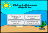 Palabras de alta frequencia debajo del mar