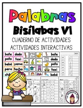 Preview of Palabras de dos sílabas (Volumen 1)-Two syllable words (Volume 1)