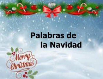 Preview of Palabras de la Navidad (A Flipchart of Spanish Christmas Words)