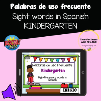 Preview of Palabras de uso frecuente - Kindergarten