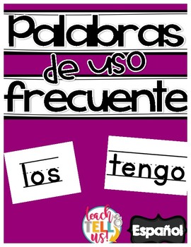 Preview of Palabras de uso frecuente Sight Words Spanish