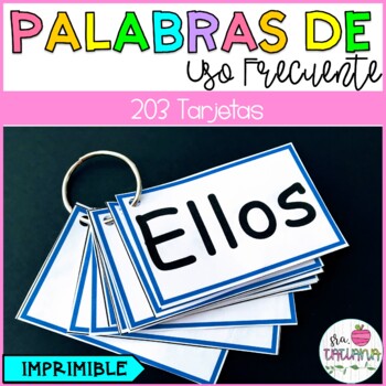 Preview of High Frequency Words in Spanish | Palabras de Uso Frecuente | Tarjetas