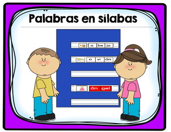 Preview of Spanish Syllables and Words- Palabras En Sílabas