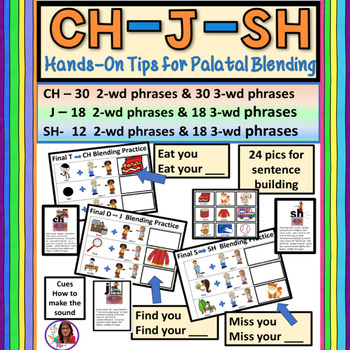 Preview of Palatal Blending For CH, J & SH Speech Sound Disorders