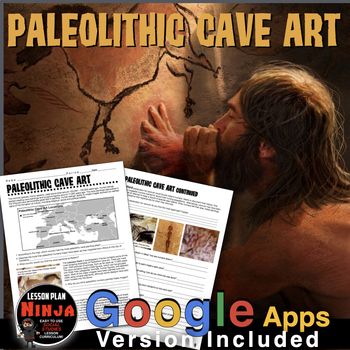 Preview of Paleolithic Cave Paintings Worksheet (Prehistory) + GoogleApps Version
