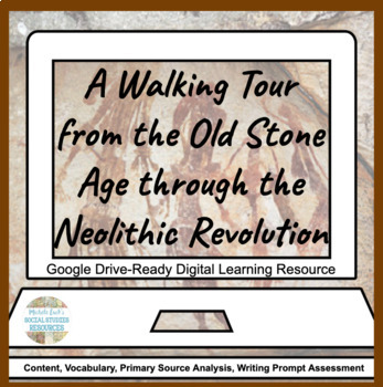 Preview of Paleolithic Old Stone Age to Neolithic Revolution Google Digital -Ready Activity