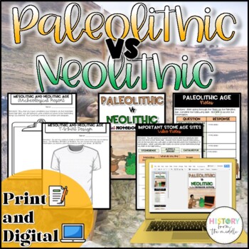Preview of Paleolithic VS Neolithic Activity - Print and Digital