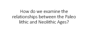 Paleolithic and Neolithic ages - how are they alike/different | TpT