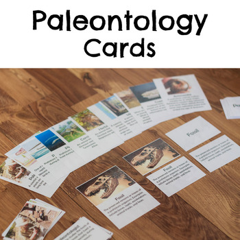 Preview of Paleontology Cards