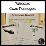 Paleozoic Cloze Resources - Montessori reading material