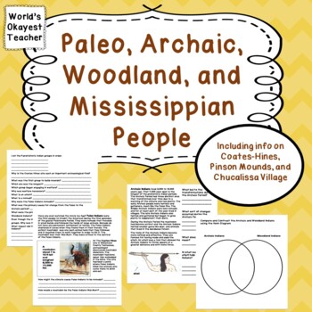 Preview of Paleo, Archaic, Woodland, Mississippian People