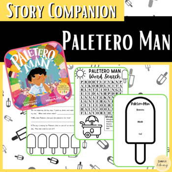 Preview of Paletero Man Worksheets and Activities Book Companion