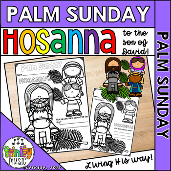 Preview of Palm Sunday Coloring Handouts (Worksheets)