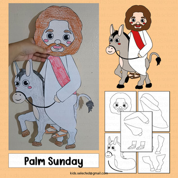 Palm Sunday Craft Easter Bulletin Board Jesus Coloring Activities Jesus ...