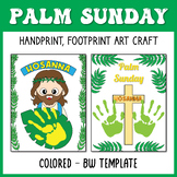 Palm Sunday Handprint Art | Holy Week activity, Easter Han