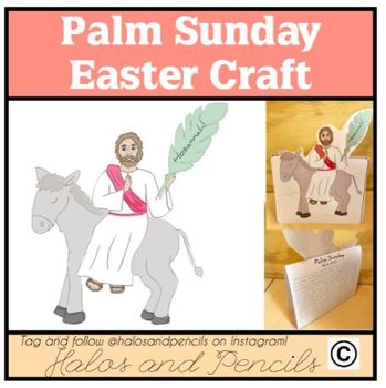 Palm Sunday Holy Week Easter Craft Jesus Enters on a Donkey | TPT