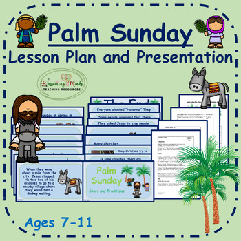 Preview of Palm Sunday Lesson Plan and PowerPoint - Grades 2 to 5