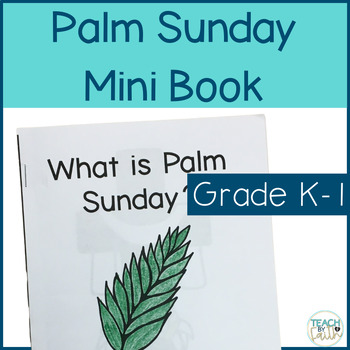 Preview of Palm Sunday Craft Holy Week Activities Bible Lesson Mini Book