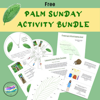 Preview of Palm Sunday Mini Study & Activities KJV