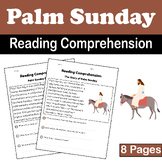 Palm Sunday Reading Comprehension | Jesus Christ | Easter 