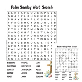 Palm Sunday Word Search