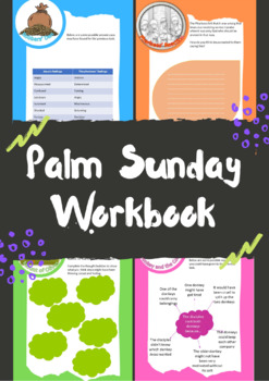 Preview of Palm Sunday Workbook