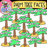 Palm Tree Faces: Summer Clipart {DobiBee Designs}