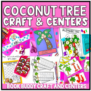 Preview of Palm Tree Name Craft Coconut Tree Book Buddy Chicka Chicka Boom Boom  Activities