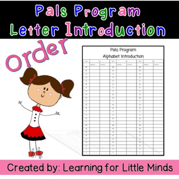 Preview of Pals Program Letter Introduction Order