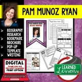 Pam Munoz Ryan Biography Research, Bookmark, Pop-Up, Writing