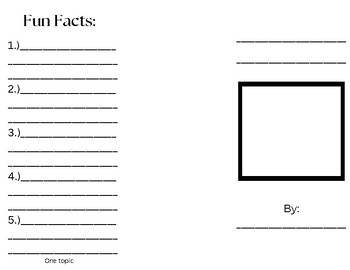 Preview of Pamphlet or Brochure Templates: Research Projects: Biographies and Informational