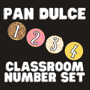 Preview of Pan Dulce Class Number Set