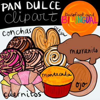 Preview of Pan Dulce Clipart | Mexican Sweet Bread | Hispanic Heritage
