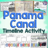 Panama Canal Timeline Activity for Geography or US History