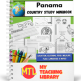 Panama Country Study Minibook for Early Learners | K-2nd