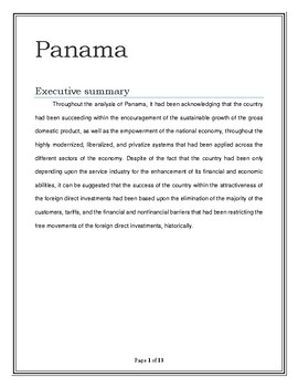 Preview of Panama FDI