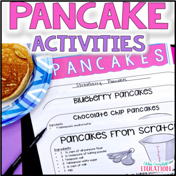 Preview of Pancake Day Activities - Cooking Math Project - Physical and Chemical Changes